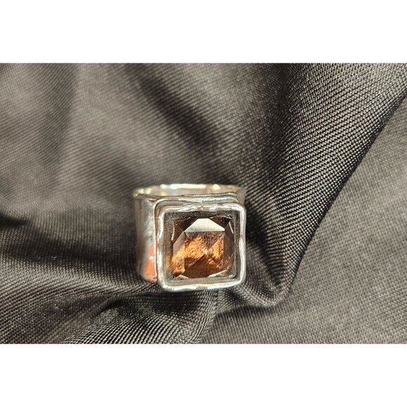 Silpada Vintage Smoky Quartz Ring 8.5 Holiday - Picture 4 of 9